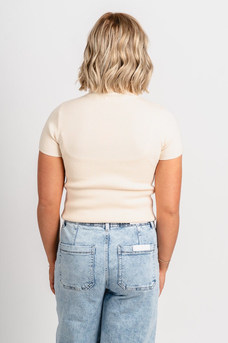 Flying Monkey high rise drawstring wide leg jeans clearly | Lush Fashion Lounge: boutique women's jeans, fashion jeans for women, affordable fashion jeans, cute boutique jeans