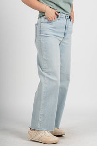 Daze pleaser high rise wide ankle jeans detour | Lush Fashion Lounge: boutique women's jeans, fashion jeans for women, affordable fashion jeans, cute boutique jeans