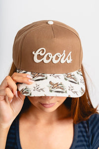 Coors buckhorn hat brown/ivory - Trendy Hats at Lush Fashion Lounge Boutique in Oklahoma City