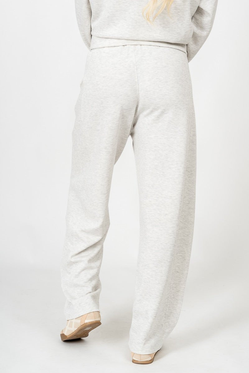 Techno barrel pants ash grey