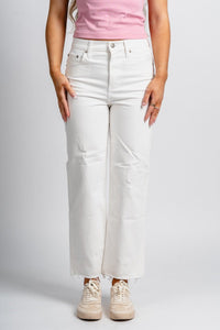 Daze Sundaze high rise crop jeans swan | Lush Fashion Lounge: boutique women's jeans, fashion jeans for women, affordable fashion jeans, cute boutique jeans