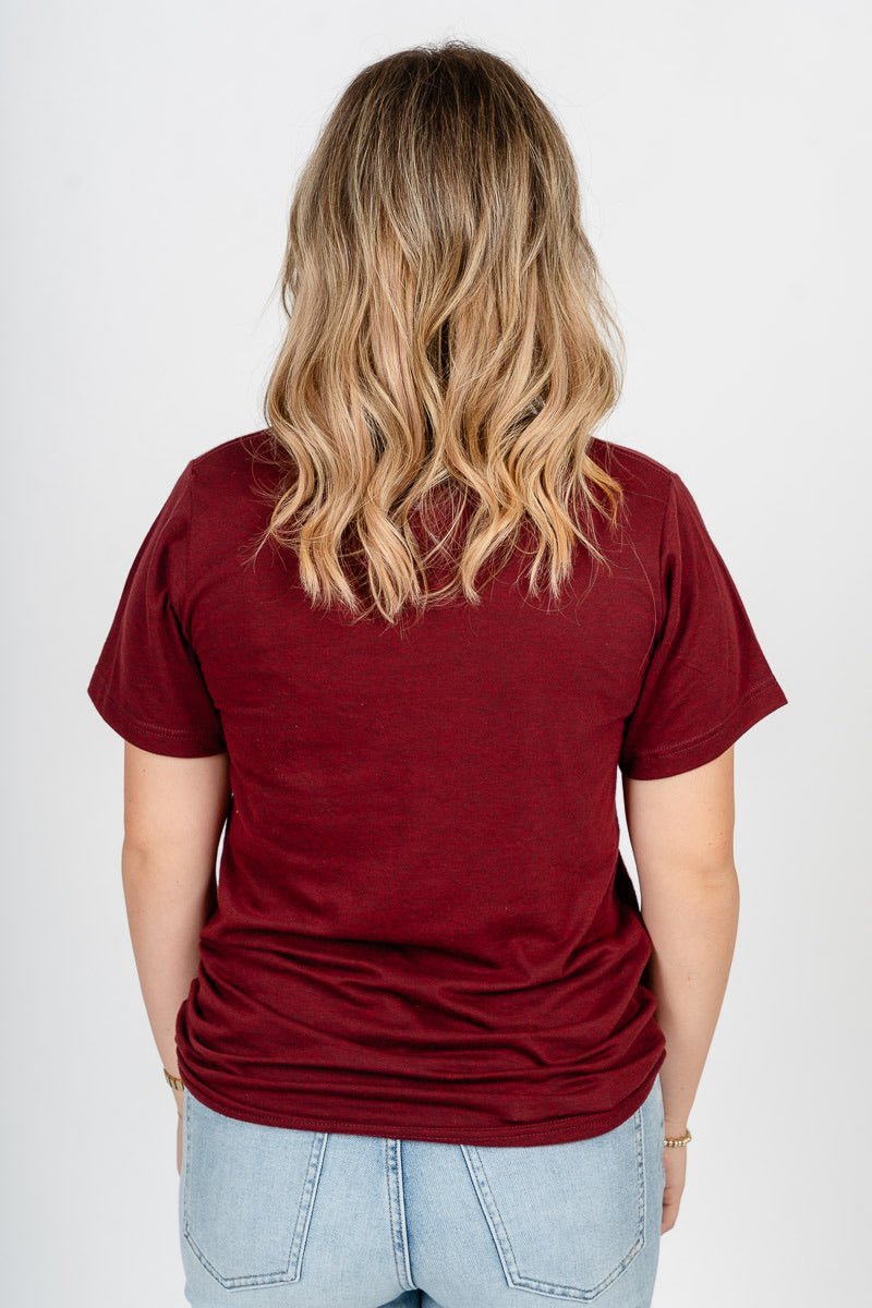 OU Sooners simple font unisex t-shirt crimson