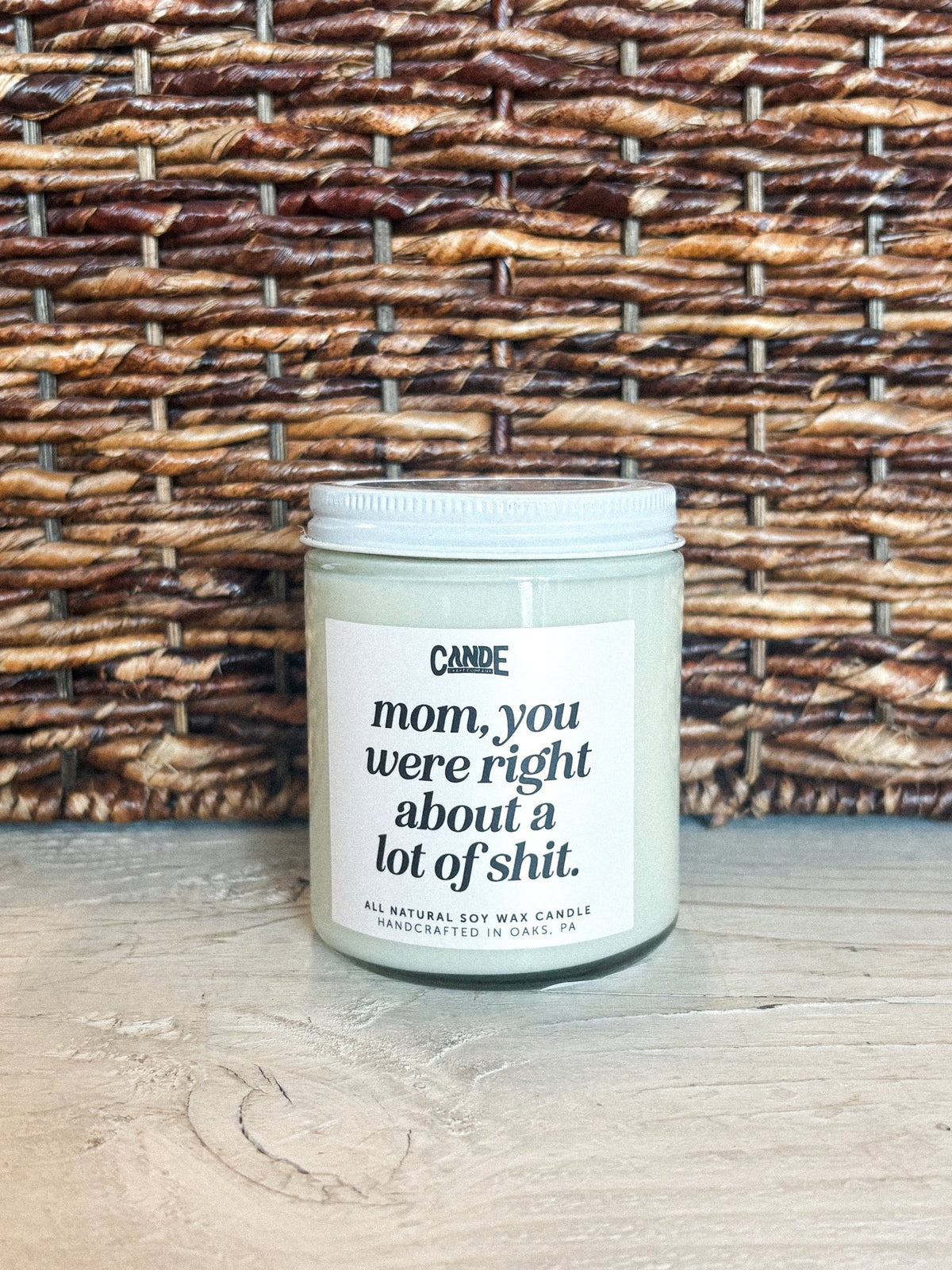 Mom you were right about a lot of shit candle 8 oz - Trendy Candles and Scents at Lush Fashion Lounge Boutique in Oklahoma City