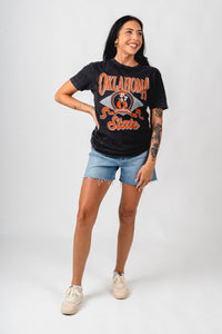 OSU OSU circle Pete banner t-shirt vintage black T-shirt | Lush Fashion Lounge Trendy Oklahoma State Cowboys Apparel & Cute Gameday T-Shirts