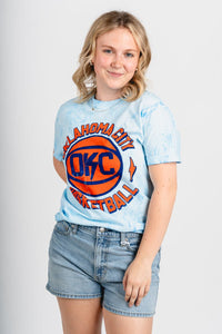 OKC k bolt tie dye t-shirt - Trendy Oklahoma City Basketball T-Shirts Lush Fashion Lounge Boutique in Oklahoma City