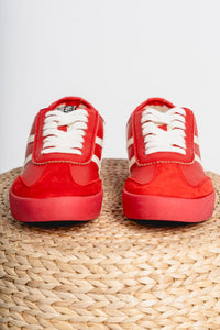 Polly criss cross sneaker red - Cute shoes - Trendy Shoes at Lush Fashion Lounge Boutique in Oklahoma City