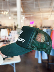 Lucky charm trucker hat green - Trendy St. Patrick's T-Shirts at Lush Fashion Lounge Boutique in Oklahoma City