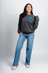 OKC basketball front & back fade sweatshirt - Trendy OKC Thunder T-Shirts at Lush Fashion Lounge Boutique in Oklahoma City