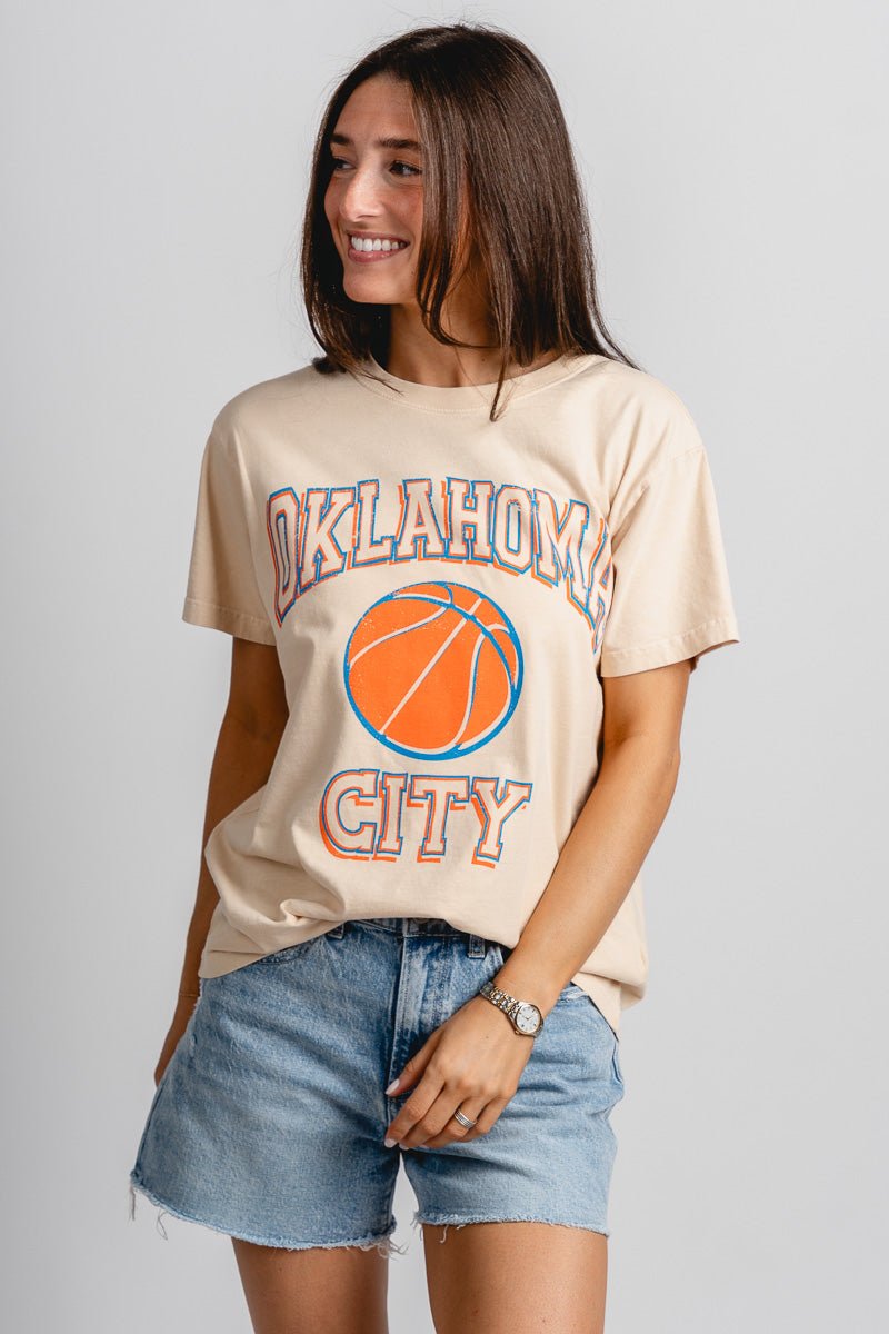 OKC Wonka high dive tee natural - Trendy Oklahoma City Basketball T-Shirts Lush Fashion Lounge Boutique in Oklahoma City