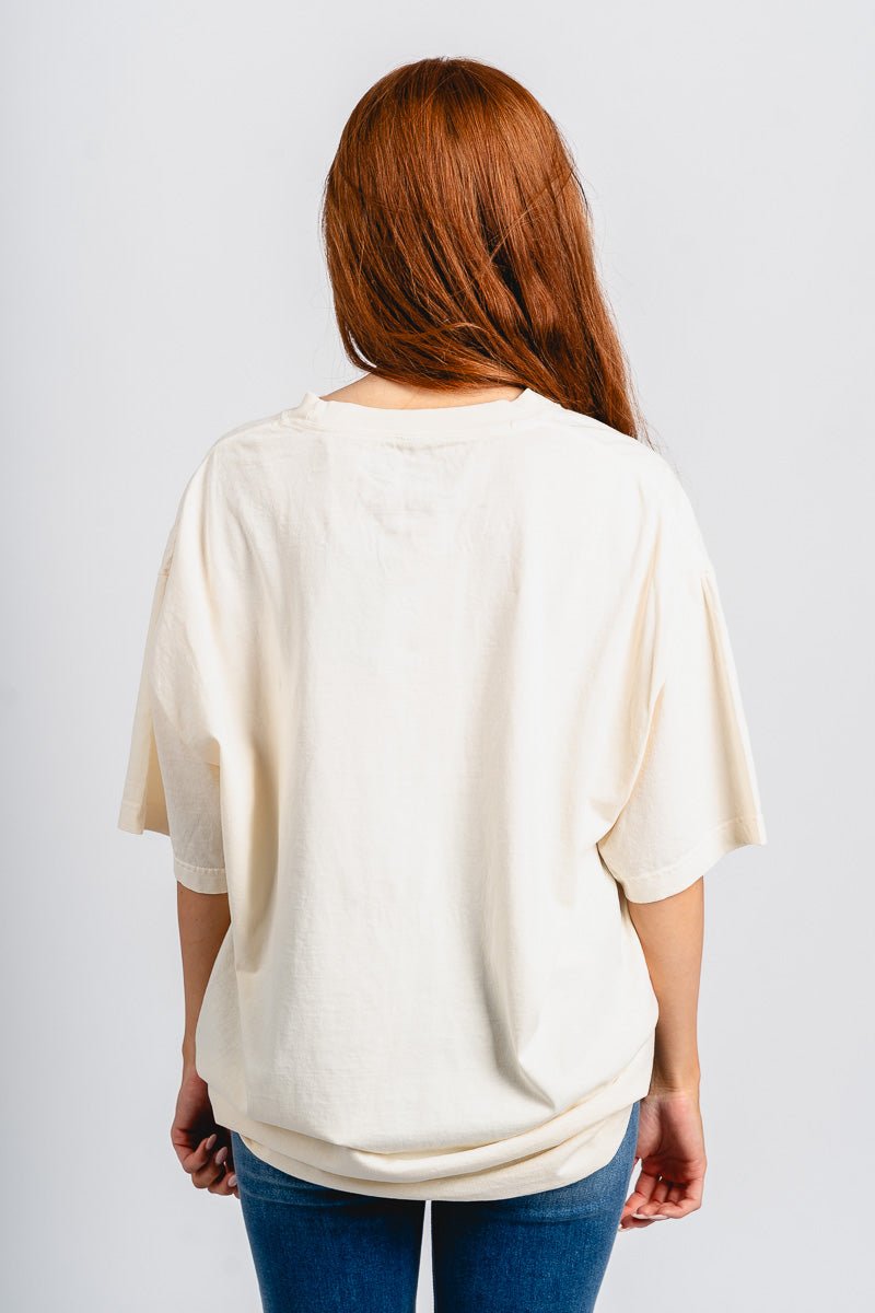 Extra dirty martini oversized tee ivory