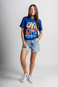 OKC repeater unisex t-shirt navy - Oklahoma City inspired graphic t-shirts at Lush Fashion Lounge Boutique in Oklahoma City