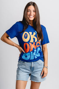 OKC repeater unisex t-shirt navy - Trendy Oklahoma City Basketball T-Shirts Lush Fashion Lounge Boutique in Oklahoma City
