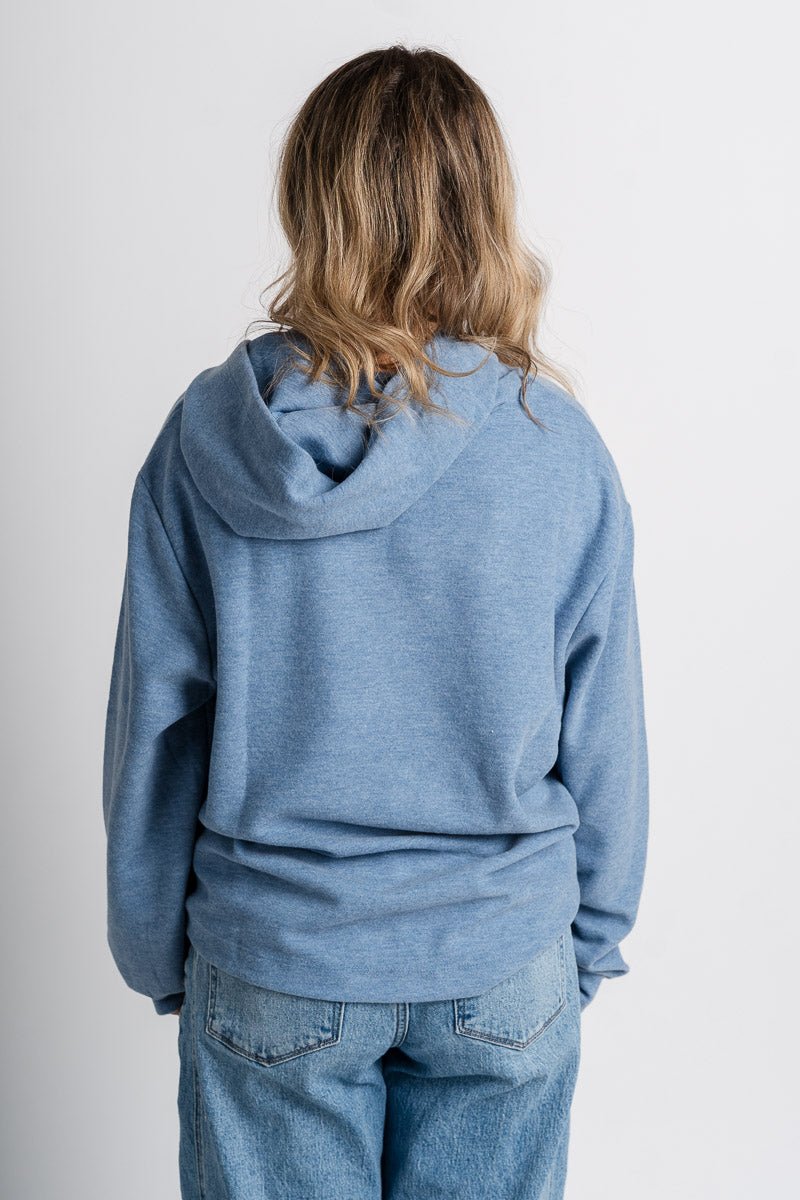 Lightweight hoodie blue