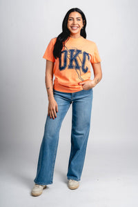OKC basketball bolt gault comfort colors t-shirt orange - Oklahoma City inspired graphic t-shirts at Lush Fashion Lounge Boutique in Oklahoma City