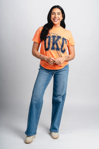 OKC basketball bolt gault comfort colors t-shirt orange - Trendy OKC Thunder T-Shirts at Lush Fashion Lounge Boutique in Oklahoma City