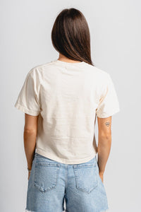 OKC just the bolt crop t-shirt - Trendy OKC Thunder T-Shirts at Lush Fashion Lounge Boutique in Oklahoma City