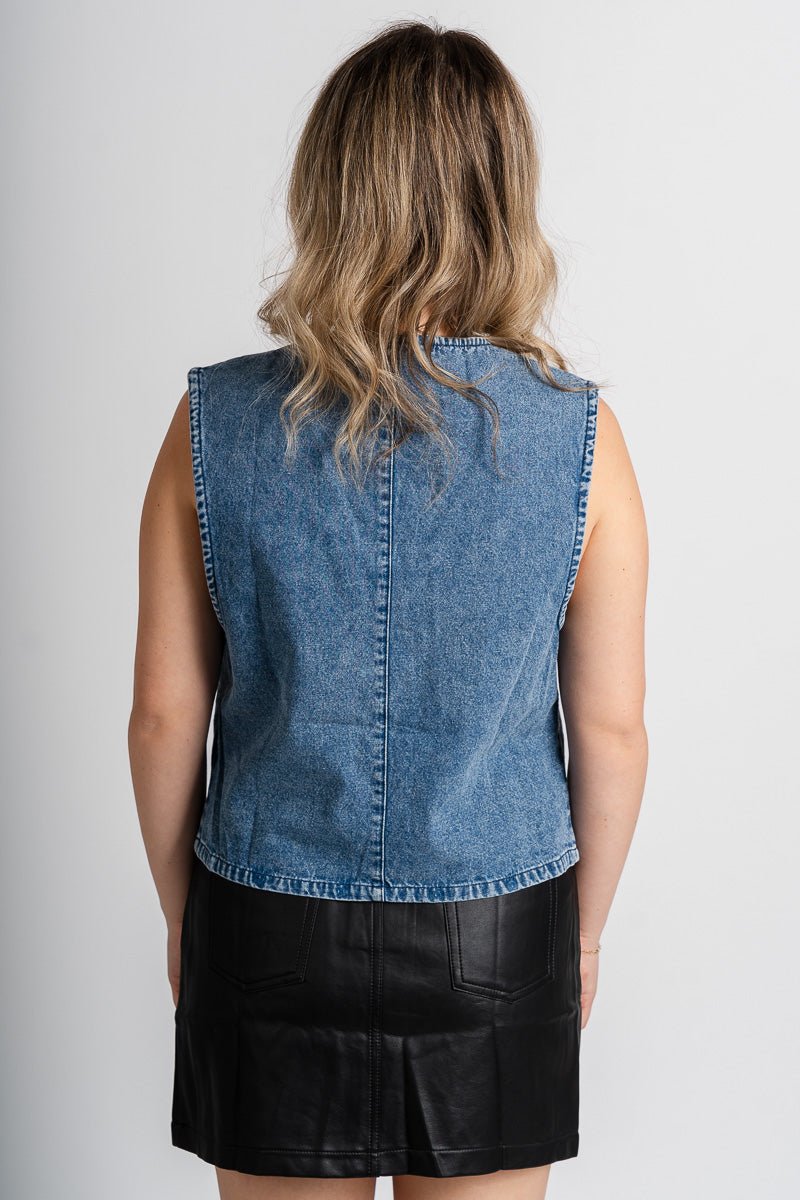 Denim vest blue