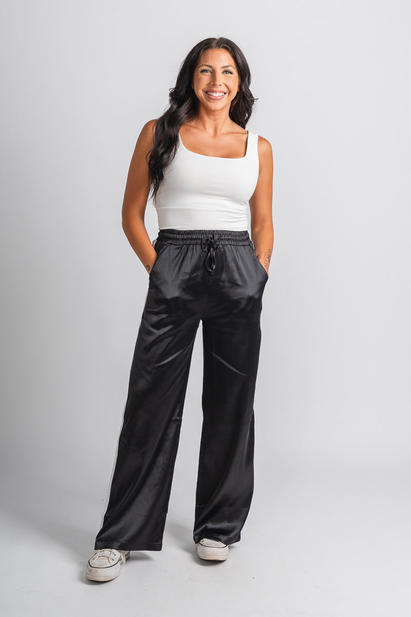 Colt track pants black | Lush Fashion Lounge: women's boutique pants, boutique women's pants, affordable boutique pants, women's fashion pants