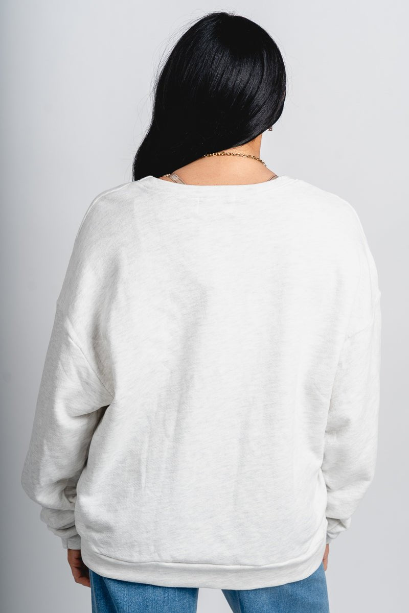 Love Club oversized sweatshirt ash grey