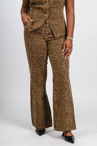 Leopard wide leg jeans brown | Lush Fashion Lounge: boutique women's jeans, fashion jeans for women, affordable fashion jeans, cute boutique jeans
