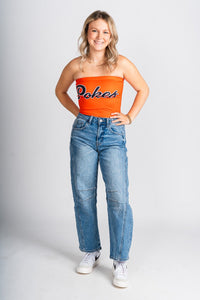 OSU Pokes tube top orange Top | Lush Fashion Lounge Trendy Oklahoma State Cowboys Apparel & Cute Gameday T-Shirts