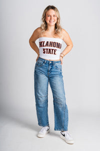 OSU Oklahoma State tube top white Top White | Lush Fashion Lounge Trendy Oklahoma State Cowboys Apparel & Cute Gameday T-Shirts