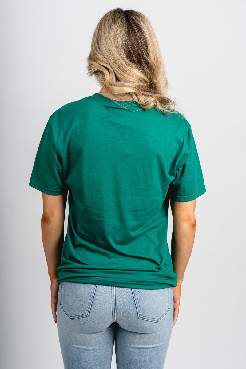 OKC Bolt K unisex t-shirt green - Vintage OKC Basketball T-Shirts at Lush Fashion Lounge Boutique in Oklahoma City