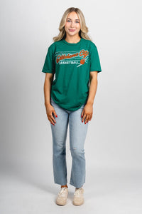 OKC basketball horizontal lines unisex t-shirt green - Oklahoma City inspired graphic t-shirts at Lush Fashion Lounge Boutique in Oklahoma City
