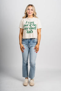 I can put it on my own tab crop t-shirt natural - Trendy St. Patrick's T-Shirts at Lush Fashion Lounge Boutique in Oklahoma City