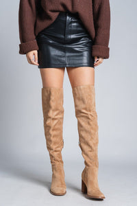 Fiona knee high boot apricot - Trendy boots - Fashion Shoes at Lush Fashion Lounge Boutique in Oklahoma City