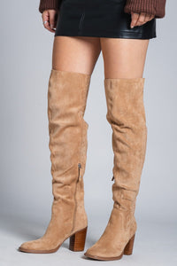 Fiona knee high boot apricot Stylish boots - Womens Fashion Shoes at Lush Fashion Lounge Boutique in Oklahoma City