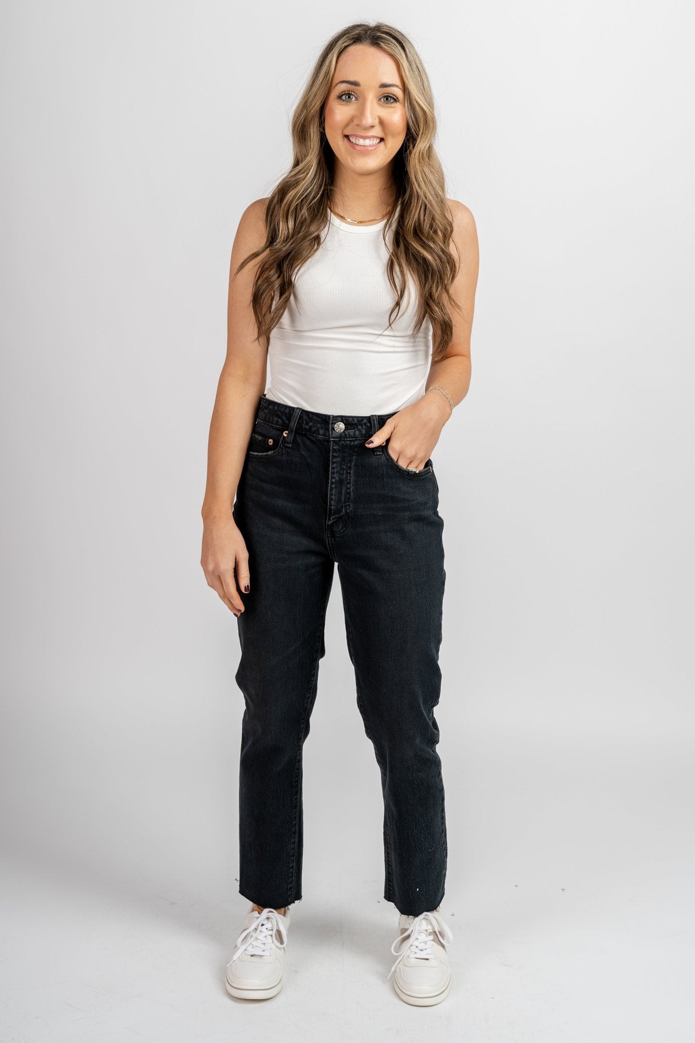 Daze denim daily driver high rise jeans inked | Lush Fashion Lounge: boutique women's jeans, fashion jeans for women, affordable fashion jeans, cute boutique jeans