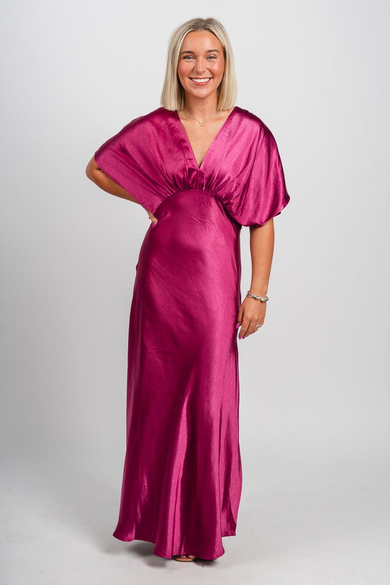 Kimono maxi dress Magenta Magenta / Small Kimono maxi dress Magenta Magenta / Small