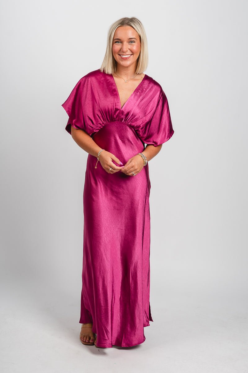 Kimono maxi dress Magenta Magenta / Small Kimono maxi dress Magenta Magenta / Small