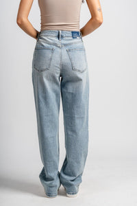 Daze Sundaze high rise straight jeans bliss | Lush Fashion Lounge: boutique women's jeans, fashion jeans for women, affordable fashion jeans, cute boutique jeans
