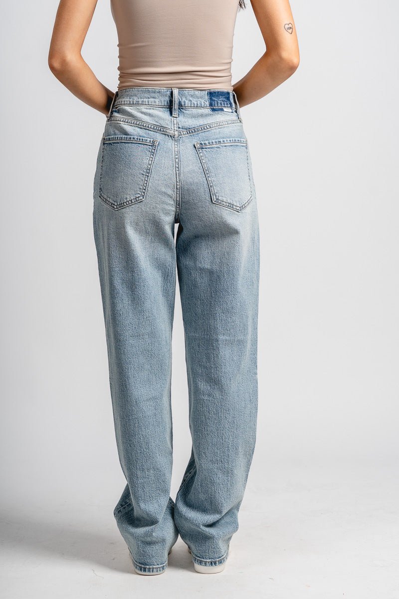 Daze Sundaze high rise straight jeans bliss | Lush Fashion Lounge: boutique women's jeans, fashion jeans for women, affordable fashion jeans, cute boutique jeans