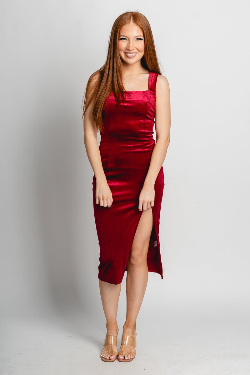Velvet bodycon dress burgundy | Trendy Dresses - Lush Fashion Lounge Velvet bodycon dress burgundy | Trendy Dresses - Lush Fashion Lounge