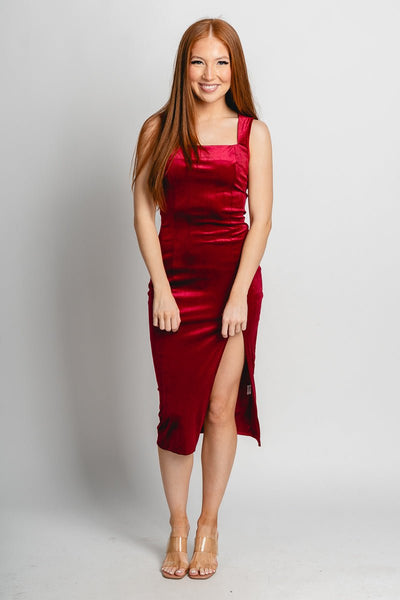 velvet bodycon dress burgundy | Trendy Dresses Sleeve length (7) R26 Long Dresses Size:UK Size 12 Act Like An Angel