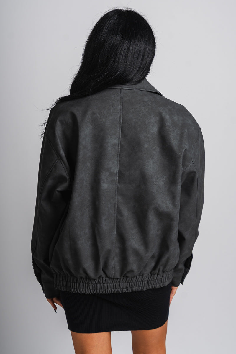 Boyfriend bomber jacket black