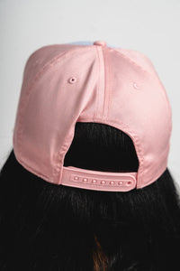 Merry two tone hat pink/white - Trendy Hats at Lush Fashion Lounge Boutique in Oklahoma City