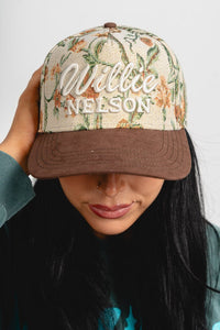 Willie Nelson Archibald hat cream - Trendy Band T-Shirts and Sweatshirts at Lush Fashion Lounge Boutique in Oklahoma City