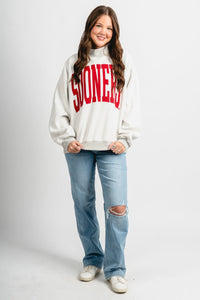 OU OU Sooners tall boy reversible mock neck sweatshirt Sweatshirt | Lush Fashion Lounge Trendy Oklahoma University Sooners Apparel & Cute Gameday T-Shirts