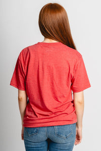 OU OU Sooners arch helmet unisex t-shirt red T-shirt | Lush Fashion Lounge Trendy Oklahoma University Sooners Apparel & Cute Gameday T-Shirts