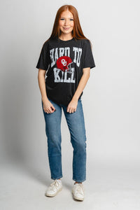 OU OU Sooners hard to kill unisex t-shirt black T-shirt | Lush Fashion Lounge Trendy Oklahoma University Sooners Apparel & Cute Gameday T-Shirts