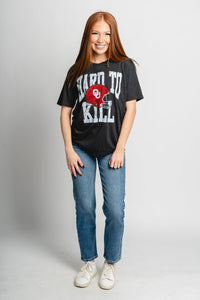 OU OU Sooners hard to kill unisex t-shirt black T-shirt | Lush Fashion Lounge Trendy Oklahoma University Sooners Apparel & Cute Gameday T-Shirts