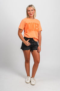 OSU OSU Cowboys mono puff comfort colors t-shirt orange T-shirt | Lush Fashion Lounge Trendy Oklahoma State Cowboys Apparel & Cute Gameday T-Shirts