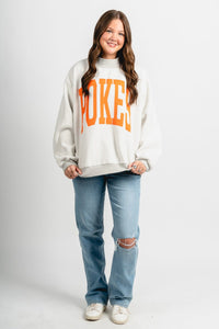 OSU OSU Pokes reverse mock neck sweatshirt grey Sweatshirt | Lush Fashion Lounge Trendy Oklahoma State Cowboys Apparel & Cute Gameday T-Shirts