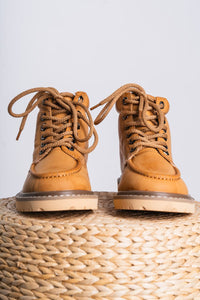 Buster hiker boots tan - Trendy Shoes - Fashion Shoes at Lush Fashion Lounge Boutique in Oklahoma City