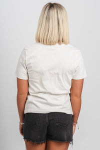 OSU OSU Cowboys established Ellie crop tee vintage white T-shirt | Lush Fashion Lounge Trendy Oklahoma State Cowboys Apparel & Cute Gameday T-Shirts