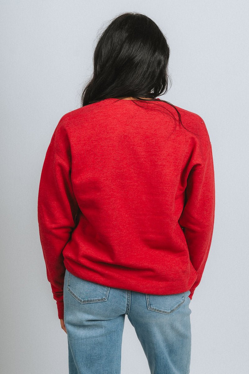 OU OU Oklahoma Sooners simple champ sweatshirt red Sweatshirt | Lush Fashion Lounge Trendy Oklahoma University Sooners Apparel & Cute Gameday T-Shirts